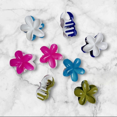 Picture of 10 pcs Flower Hair Clip  tourist Vacation Hair Clip for girl - Multicolor