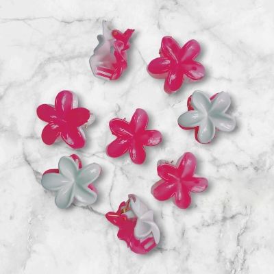 Picture of 10 pcs Flower Hair Clip  tourist Vacation Hair Clip for girl - Multicolor