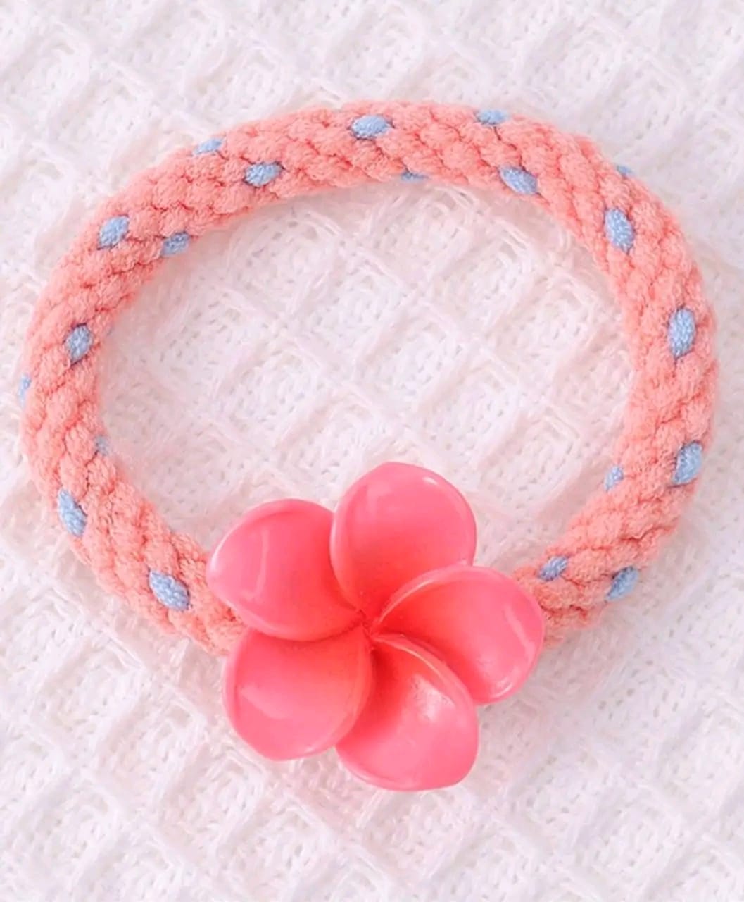 Picture of 4 Pcs Plumeria Hair Band Women New Flower Hair Band - Multicolor