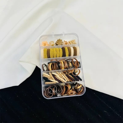 Picture of 100 pcs Hair Clip Band Set for Baby - Multicolor