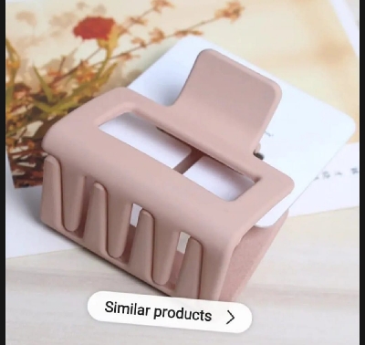 Picture of 4 Pcs Big Size Simple  Hair Clip Plastic Hair Clip big Hair  Clips - Multicolor