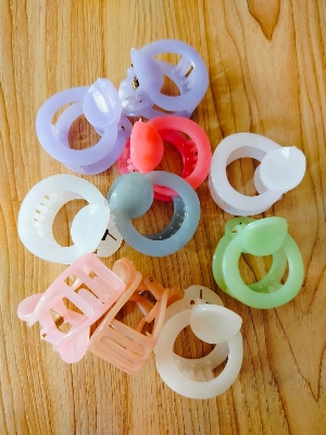 Picture of 4 Pcs Colourfull Hair Kakra Band for Women. - Multicolor