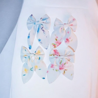 Picture of Elegant Bow Ribbon Hair Clip Fashon Accessories for Girls/baby - Multicolor