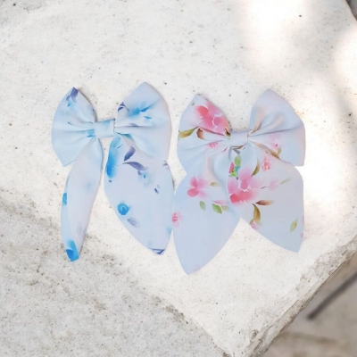 Picture of Elegant Bow Ribbon Hair Clip Fashon Accessories for Girls/baby - Multicolor