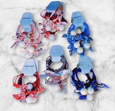 Picture of 4 pcs Headbands Women Elastic Hair Accessories - Multicolor