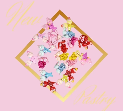 Picture of 4 pcs Band and 4 pcs Hair Clip Set for Baby - Multicolor