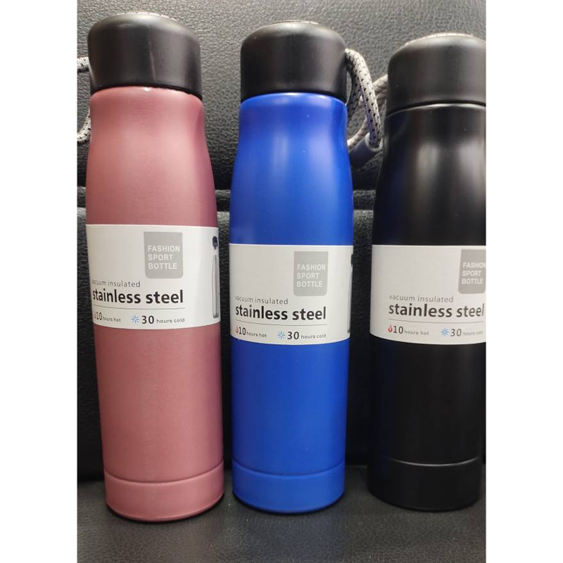 Picture of Water Bottles with Portable Lid, BPA Free, Hydro Insulated Thermal Flask for Hot or Cold Drinks 350 ML - Stainless Steel Metal Reusable Water Bottle
