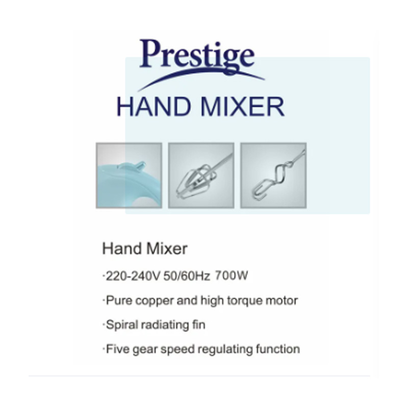 Picture of Prestige Ergonomic Luxury design Heavy Duty Multi-Functional Electric Egg beater Automatic Cream Whip Stirrer Stainless Mixing Household Mini Mechanical Beater - Violet