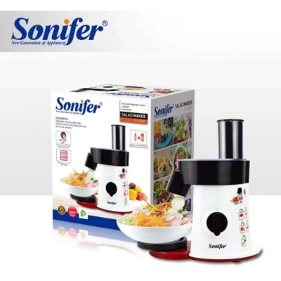 Picture of Sonifer SF-5505 wholesale home use 220V multifunction slicing shredding disc electric vegetable shredder salad maker kitchen