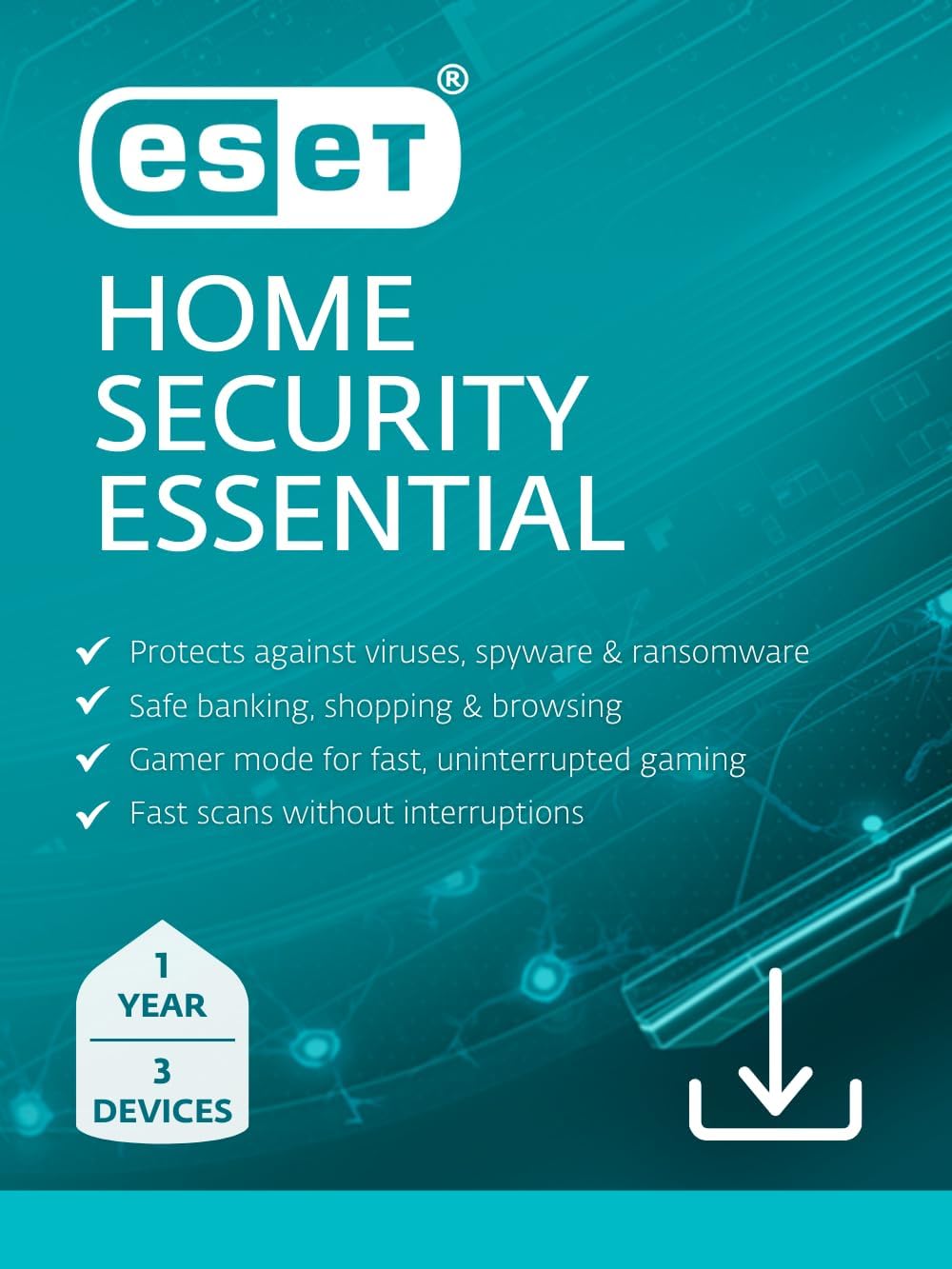 Picture of ESET  Internet Security(ESET Home Security Essential) - 3 User, 1 Year  Multi-Device