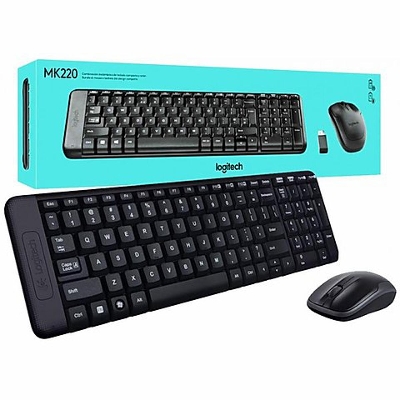Picture of Logitech Wireless Mouse Keyboard Combo MK220- Black