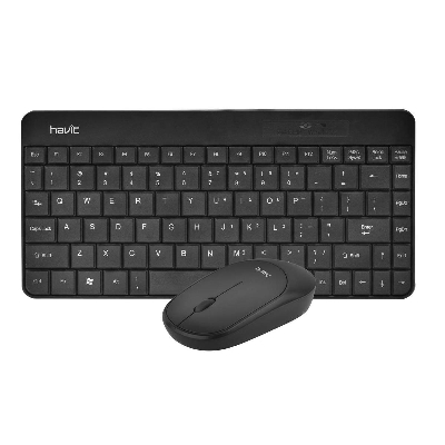 Picture of Havit KB259GCM Black Mini Wireless Keyboard & Mouse Combo- Black