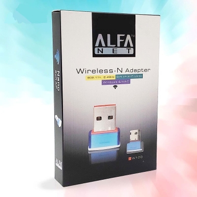 Picture of ALFA NET W103 300Mbps Wireless-N Adapter- Blue