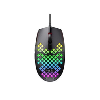 Picture of Havit MS1008 RGB Backlit Optical Gaming Mouse- Black