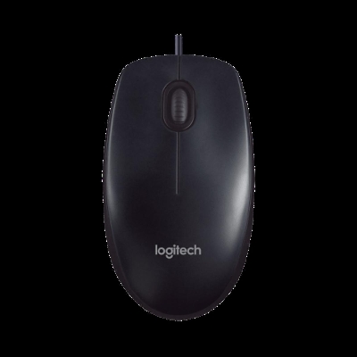 Picture of Logitech M90 USB Contoured Shape MOUSE- Black