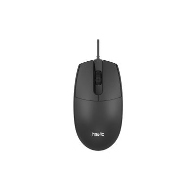 Picture of Havit MS70 Wired Optical Black Mouse- Black