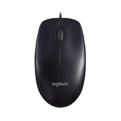 Picture of Logitech M90 USB Contoured Shape Mouse- Black