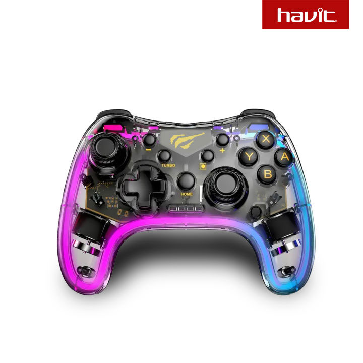 Picture of Havit G180BT Transparent RGB Bluetooth Vibration Gamepad - Apua