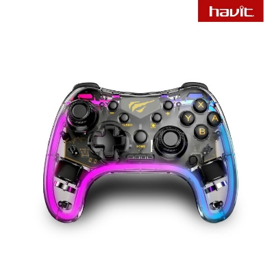 Picture of Havit G180BT Transparent RGB Bluetooth Vibration Gamepad - Apua