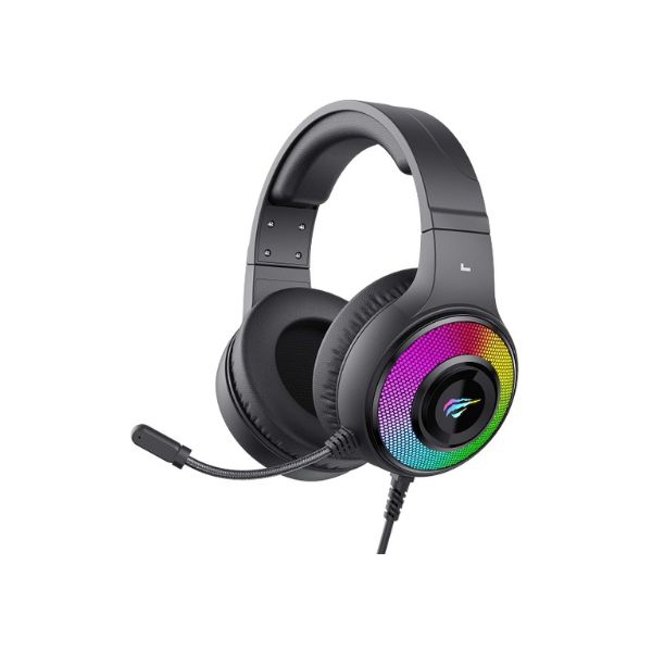 Picture of HAVIT H2042d GAMENOTE 3.5MM RGB GAMING HEADPHONE WITH MIC- Black