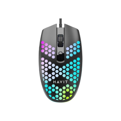 Picture of HAVIT MS4254 RGB USB Gaming Mouse- Black