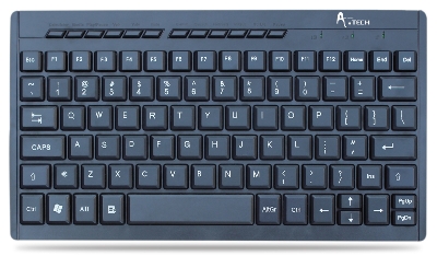 Picture of A.Tech Mini USB Multimedia Keyboard With Bangla Black- Black