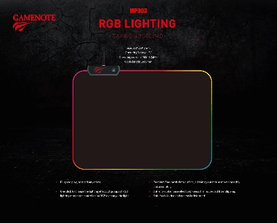 Picture of HAVIT MP903 GAMENOTE RGB LIGHTING GAMING MOUSE PAD- Black