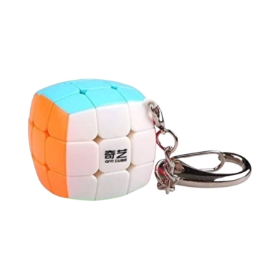 Picture of QIYI Puzzle Cube Keychain - Key Ring Cube 3/3/3 Multicolor