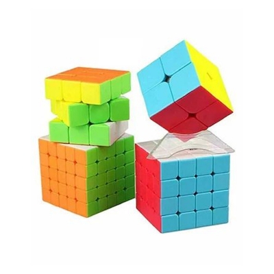 Picture of Combo offer - 2/2, 3/3, 4/4, 5/5 rubics cube , so smooth and premium Multicolor