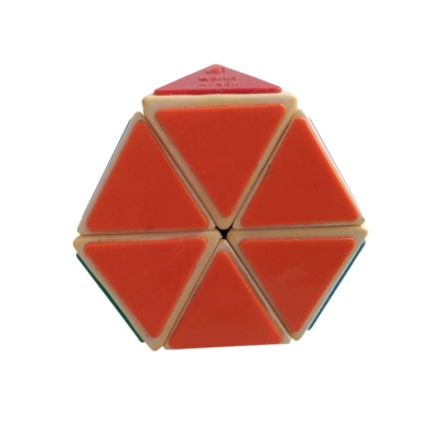 Picture of Vintage truncated Rubik's pyramid, rare cube , smooth and good Multicolor