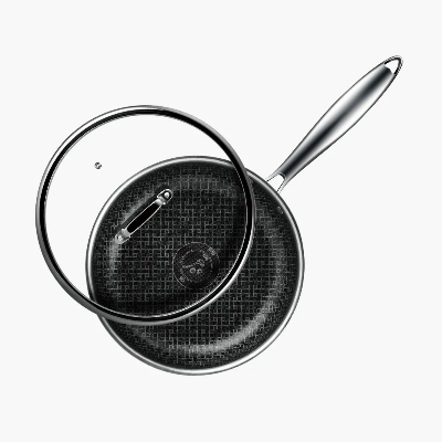 Picture of Amercook Aristo Pro 28cm SUS 304 Honeycomb Frypan With Lid