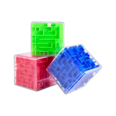 Picture of 3d Cube Maze Puzzle children Maze Puzzle Box nd Puzzles For Kids 3-14 Years Old (blue Yellow Orange) 