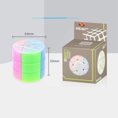 Picture of (stand free) Column Colourful Stars Cylinder - YJ Cube Multicolor