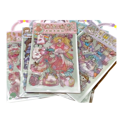 Picture of Girls cute stickers ( 3 page in every packet)