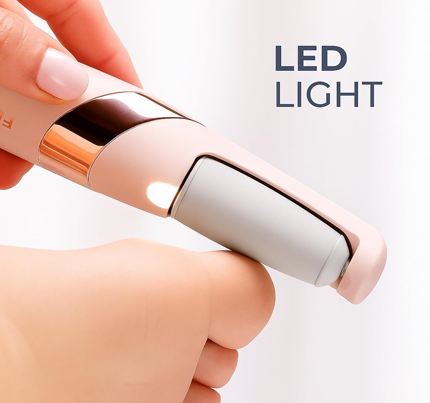 Picture of Rechargeable Flawless Pedicure Tool | Electric Callus Remover for Feet | Cordless Dead Skin Remover with 2 Roller Heads | Smooth & Soft Feet