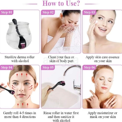 Picture of Derma Roller System 540 Needles Derma for Face and Skin Care - 0.75mm