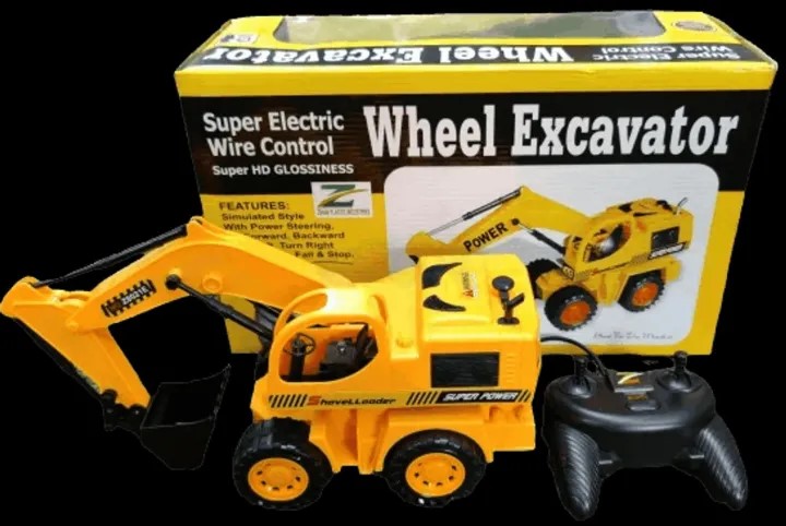 Picture of Wheel Excavator with Flashing LED Light Model Toy Car (Die-Cast Model Car)