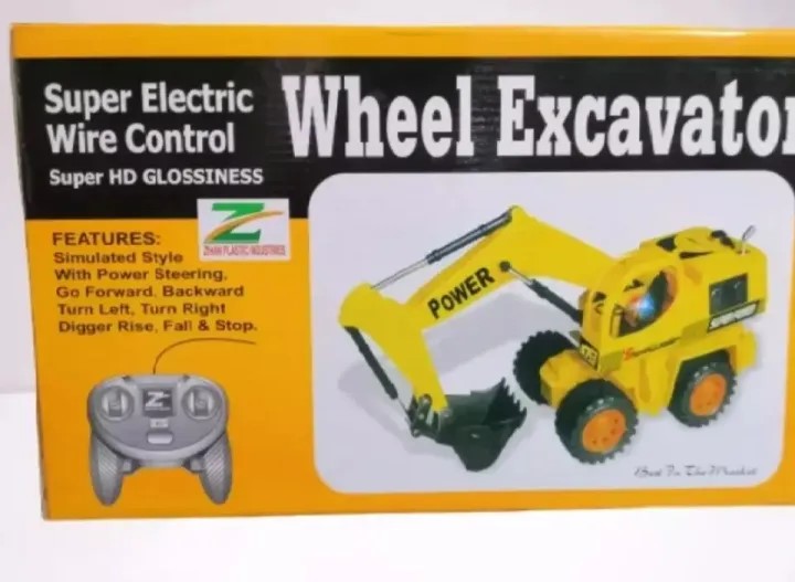 Picture of Wheel Excavator with Flashing LED Light Model Toy Car (Die-Cast Model Car)