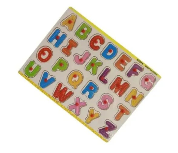 Picture of Wooden English Alphabet Puzzle Board – Montessori Educational Toy for Early Learning
