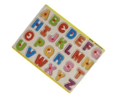 Picture of Wooden English Alphabet Puzzle Board – Montessori Educational Toy for Early Learning