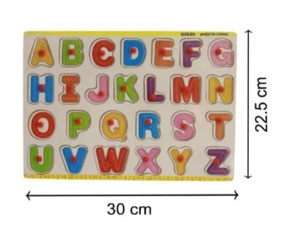 Picture of Wooden English Alphabet Puzzle Board – Montessori Educational Toy for Early Learning