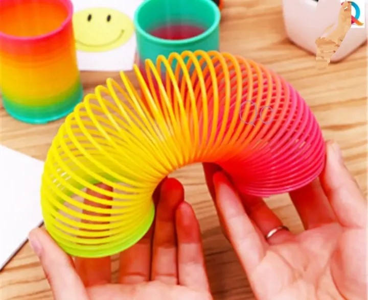 Picture of 3pcs Rainbow Coil Spring Toy - 6 Inch Giant Magic Spring Toys for Kids, A Huge Classic Novelty Toy for Boys and Girls