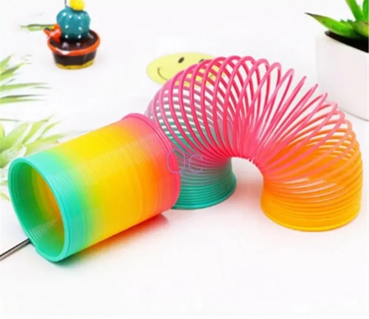 Picture of 3pcs Rainbow Coil Spring Toy - 6 Inch Giant Magic Spring Toys for Kids, A Huge Classic Novelty Toy for Boys and Girls