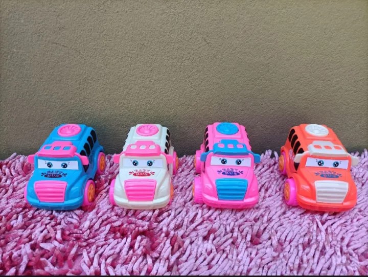 Picture of Baby Bus Push and Go Toy Car (Multicolor)