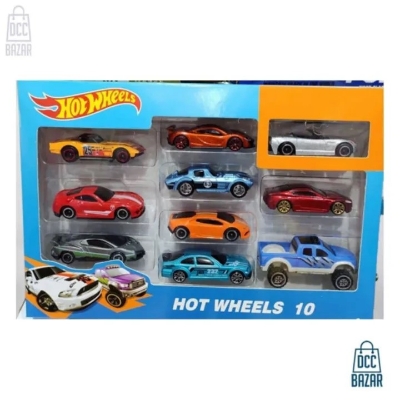 Picture of Hot Wheels Metal Die Cast Cars 10 Pcs Set (hotwheels 10pcsbox)
