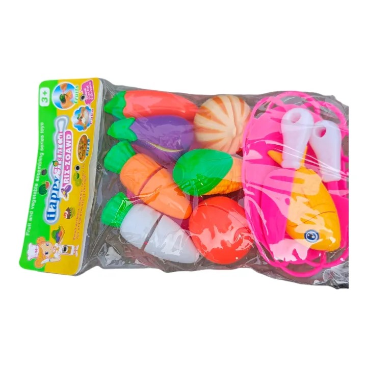 Picture of Vegetable Cutter For Kids Kitchen toys Food Grade Vegetable Set 10pcs