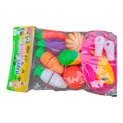 Picture of Vegetable Cutter For Kids Kitchen toys Food Grade Vegetable Set 10pcs