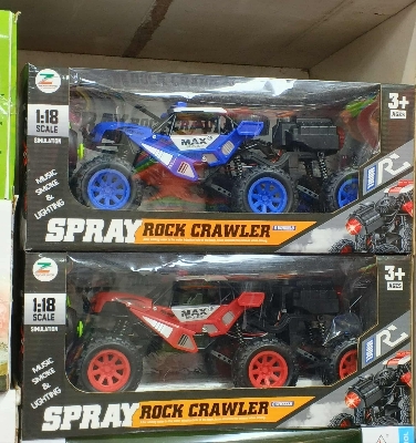 Picture of 1:18 Scale Spray Rock Crawler 6-Wheel Remote Control Car | Off-road RC car with LED lights and cooling spray