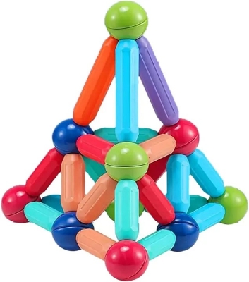 Picture of Strong Magnetic Bar Blocks  Educational Magnetic Building Blocks, STEM Stacking Construction Sticks Games Toys for Age 3+ Kids Toddlers Boys Girls For Gifts