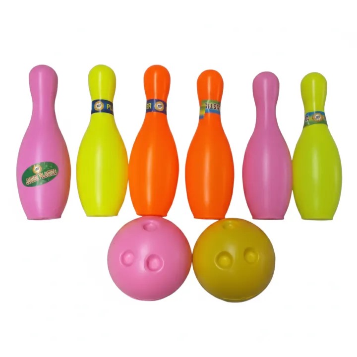 Picture of Bowling toy Set 6 Pins 2 Balls Plastic Ball Indoor Sport Games